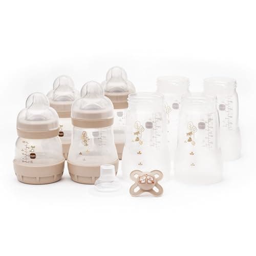 MAM Easy Start Anti-Colic Self Sterilising Newborn Starter Kit with Bottle and Dummy, Newborn Essentials, White (Designs May Vary) - Image 2