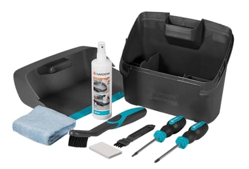 Gardena Robots Maintenance Kit: Accessory Kit for Cleaning and Maintenance of the Gardena Robot Lawn Mower with Abrasive Pad, Brushes, Spray Cleaner for Plastic and Screwdriver (4067-20) - Image 2