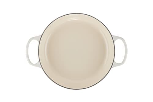 Le Creuset Signature Enamelled Cast Iron Dutch Oven, Round, 26 cm, 2 L, 4.2 kg, Meringue, 21180267164430 - Image 5