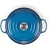 LE CREUSET, Enamelled Cast Iron Dutch Oven, Round, Diameter 26 cm, 2 L, Suitable for All Heat Sources (Induction Included), 4.2 kg, Marseille Blue - Image 3