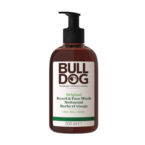 Bulldog SKINCARE Nettoyant 2 en 1 Barbe et Visage pour hommes, 300ml, enrichi à l'aloe vera, pour tous les types de barbe, élimine la saleté et le sébum. - Image 3