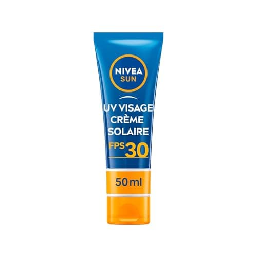 NIVEA SUN Crème solaire UV VISAGE Essentiels FPS 30 (1 x 50 ml), Protection anti UV hydratante, Écran solaire anti UVA/UVB pour tous types de peaux - Image 3