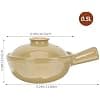 BESPORTBLE Cocotte en Terre Cuite 05 L Poignée Unique Casserole Résistante à la Chaleur pour Cuisson de Riz et Soupe Marmite Cuisine Traditionnelle Multifonctionnelle pour Usage - Image 3