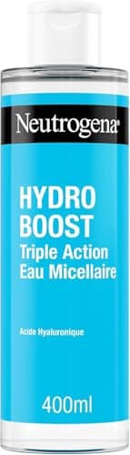 Neutrogena – Eau Micellaire Triple Action Hydro Boost (flacon de 400 ml) – Nettoyant pour le visage enrichi en acide hyaluronique – Démaquillant pour éliminer les impuretés et booster l'hydratation - Image 3