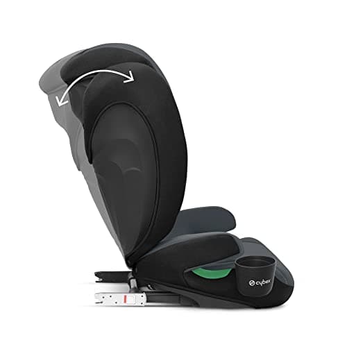 CYBEX Silver Solution B2 i-Fix Car Seat, Drinks Holder Included, for Cars with or without ISOFIX, 15 to 50 kg Approx. 3 to 12 Years, Steel Grey - Image 6
