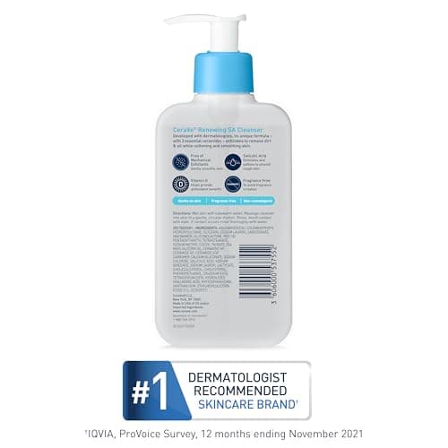 CeraVe Le renouvellement de Sa Nettoyant Nettoyant Acide salicylique Corps Peau normale 8 oz - Image 8