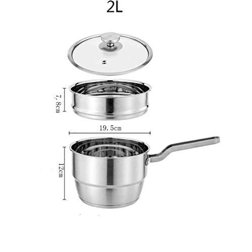 Non-stick Milk Pan, Steamer Basket for Instant Pot Accessories, Milk Pans, Stainless Steel - Image 3