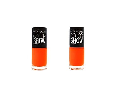 Gemey Maybelline Colorshow Nail Polish 341 Orange Attack – Pack of 2 - Image 3