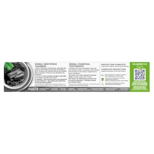 Signal Integral 8 Toothpaste Nature Elements Charcoal 75 ml - Image 4