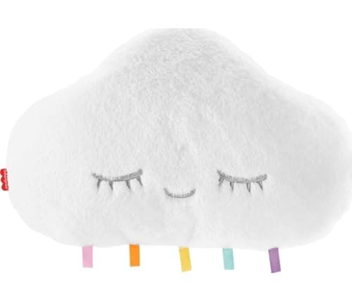 Fisher-Price Mon Nuage Dodo, veilleuse peluche pour bébé avec attache pour berceau, musique et lumières, dès la naissance, GJD44 - Image 2