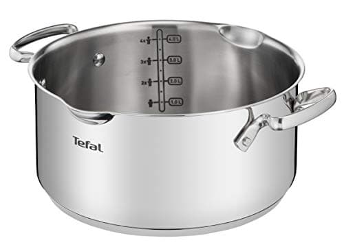Tefal Duetto 7 Piece Set - 3 Saucepans 16/20/24 cm, 1 Saucepan 16 cm, 3 Stainless Steel Lids, 3 Glass Lids, Measurement Marks, All Kinds of Kitchens, Oven and Oven Safe - Image 4