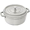 STAUB White Truffle Round Casserole Dish - Size - 24 cm - Image 2