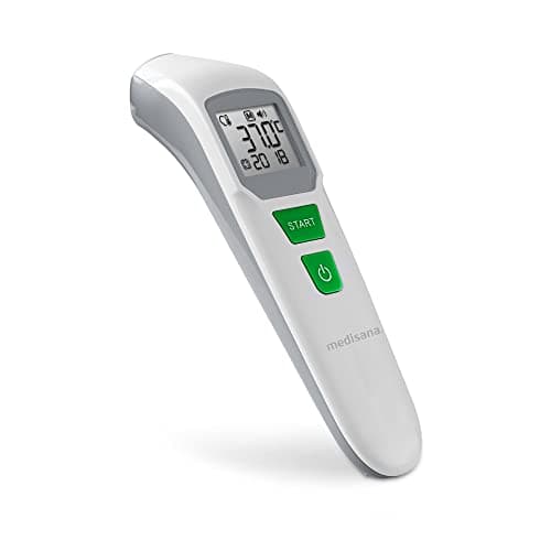 medisana TM 760 Digital Forehead Thermometer Medical Thermometer for Babies, Children and Adults with Visual Fever Alarm, Memory Function and Liquid Measurement - Image 4