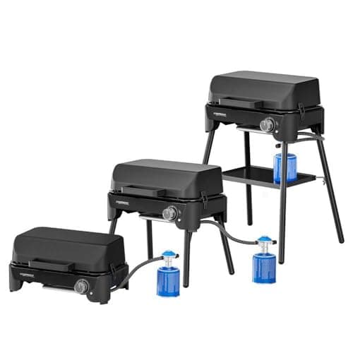 Campingaz Tour & Grill S Gas Barbecue | Can Be Used as Table or Free Standing Barbecue | Portable Barbecue with Lid & Removable Feet | for Camping, Balcony and Patio | 2400 W - Image 2