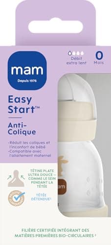 MAM Easy Start Anti-Colic Bottle 130 ml Sand with 0 Flow Teat - Image 4