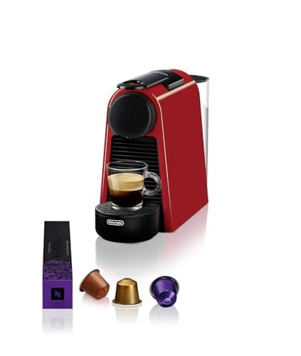 De'Longhi Nespresso Essenza Mini EN85.R, Automatic Coffee Machine, Single Cup Capsule Machine, Welcome Set Included, Compact Design, Pressure 19 Bar, 1150 W, Ruby Red - Image 2
