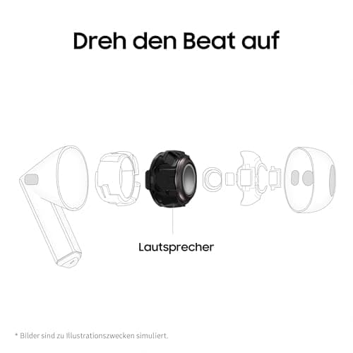 Samsung Galaxy Buds3 Wireless Bluetooth ANC Earbuds and Adaptive Noise Cancelling 360° Audio, Silver and Clear Case - Image 7