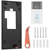 1 lot pour support de sonnette Ring sans perçage, support adhésif pour sonnette Ring Doorbell pour nouvelles batteries de porte vidéo (version 2024), accessoires, supports de porte adhésifs - Image 3