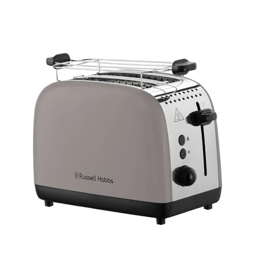 Russell Hobbs Toaster [for 2 slices] Colours Plus Mocha (6 settings, long slots, fast browning, raising, thawing, reheating, roll holder, auto stop, 1100 W) 26931-56 - Image 2