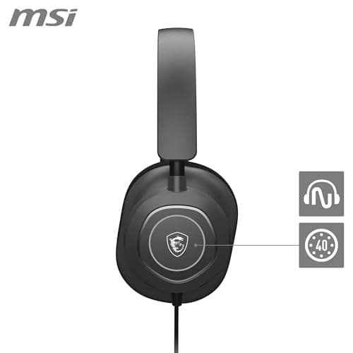 MSI Maestro 300 PC Headset, Detachable Microphone, USB Type-C or USB Connection - Image 3