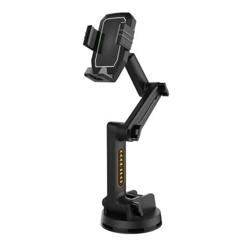 Mobile Phone Holder for Truck, Car, Motorcycle and Off-Road Vehicle - Super Suction Cup and Stable, Adjustable Gooseneck, High Quality Finish, Easy to Use, Compatible with - Image 2