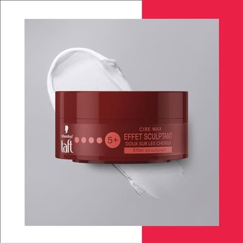 Schwarzkopf - Taft - Wax Wax - Men's Hair Wax - Sculpting Effect - Strong Hold - Long Lasting - 24h Hold - Styling Hair - 75ml Pot - Image 7