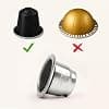 CAPSME Reusable Refillable Capsule Kit Compatible with Nespresso Original (2 Stainless Steel Pods + 48 Paper Lid Caps) - Image 4