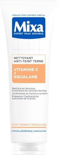 Mixa - Anti-Dull Comfort Cleanser with Vitamin C and Squalane - Skin with Dull and Irregular Complexion - Protective Moisturizing Facial Care - Gentle Make-up Remover - 150 ml - Image 2