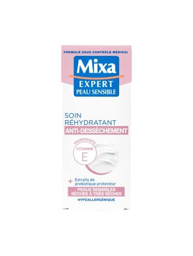 Mixa Expert Peau Sensible - Soin Réhydratant Antidessèchement à l'Extrait d'Avoine + Karité Nutritif - 50 ml - Image 4