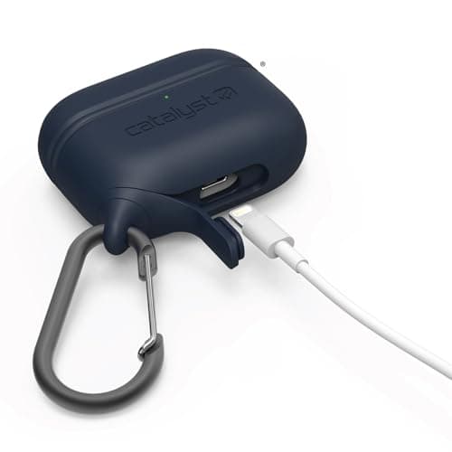 Catalyst AirPods Pro (1st & 2nd Gen) Waterproof Case Protective Silicone Wireless Charging Carabiner Shockproof Silicone Seal - Apple Accessories - Navy - Image 3