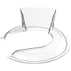 GVODE Lid for Kitchenaid 4.3 and 4.7/4.8L Mixers on Tilting Head Base, Clear, Splash Protection, Perfect for Kitchenaid Bowl, Dishwasher Safe - Image 7