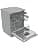 HISENSE HS643C90X Lave-vaisselle, 16 couvercles, 6 programmes, 3 paniers, gris C - Image 4
