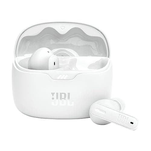 JBL Tune Beam, Écouteurs sans fil avec Réduction de Bruit, Bluetooth 5.3, autonomie jusqu'à 48 h, charge rapide, son JBL Pure Bass, blancs - Image 3
