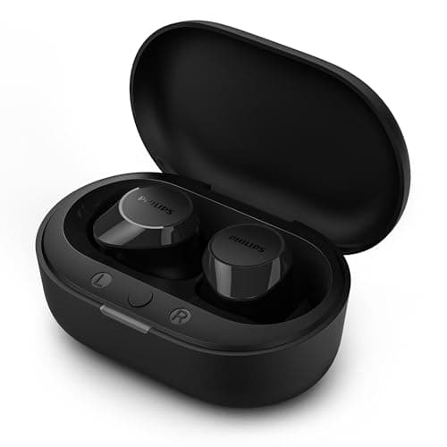 Philips TAT1209BK True Wireless in Ear Bluetooth Headphones - Small Buds. Great Value Natural Sound. Dynamic Bass, Pocket-Sized Charging Case, Clear Calls - Black - Image 4