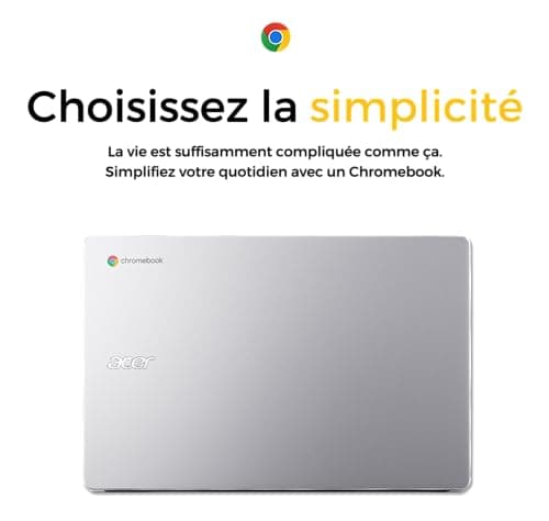Acer Chromebook 315 CB315-4HT-C5B3, 15.6 inch Full HD IPS Touch Laptop, Laptop (Intel Celeron N4500, 4GB RAM, 128GB eMMC, UHD Graphics, Chrome OS), Laptop Grey, AZERTY Keyboard - Image 6