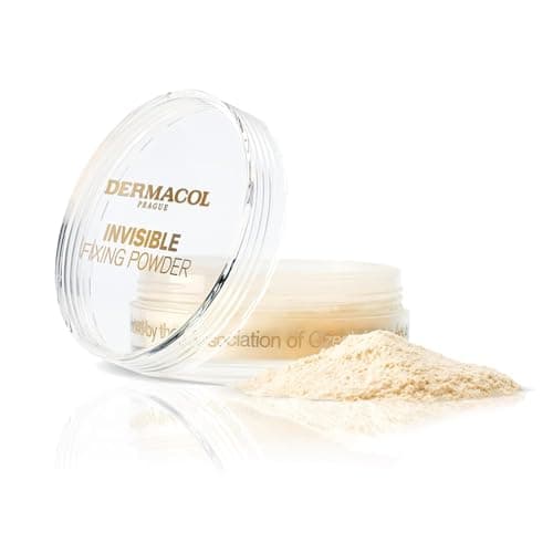 Dermacol - Poudre fixante invisible pour le visage, Poudre translucide et résistante au toucher, poudre libre pour le maquillage, poudre mate sans frangibilité avec houppette, légère, 13,5 g (Light) - Image 3