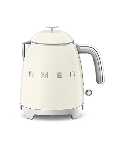 Smeg, KLF05CREU Small Electric Kettle 0.8 L, Stainless Steel Filter, Automatic Safety Shutdown, Water Level Indicator, Non-slip Base and Integrated Cord Storage, 1400 W Power, Cream - Image 2