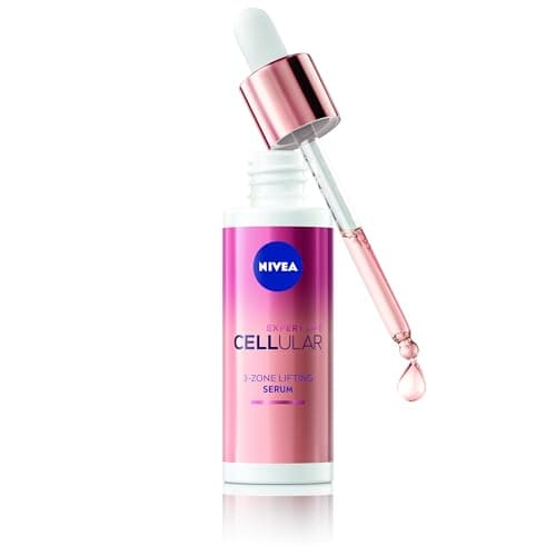 NIVEA Cellular Expert Lift Sérum visage effet liftant 3 zones (1 x 30 ml), Soin visage anti-rides concentré en Bakuchiol, Sérum anti-âge pour visage, cou & décolleté - Image 6