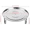 Steam Tray Round Steamer Rack With Removable Legs - Chinese Stainless Steel Steaming Rack For Instant Pot Pressure Cooker - Instant Pot Multifunctional Accessories Steamer Basket - Image 3