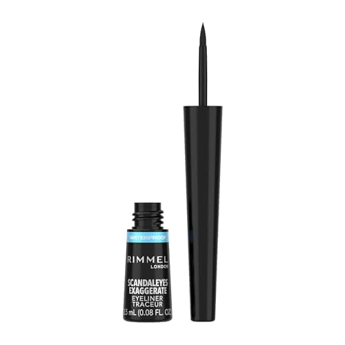 Rimmel - Eyeliner Waterproof Exaggerate Liquid - Eyeliner ultra definizione Liquido a Lunga Durata - Black - Image 2