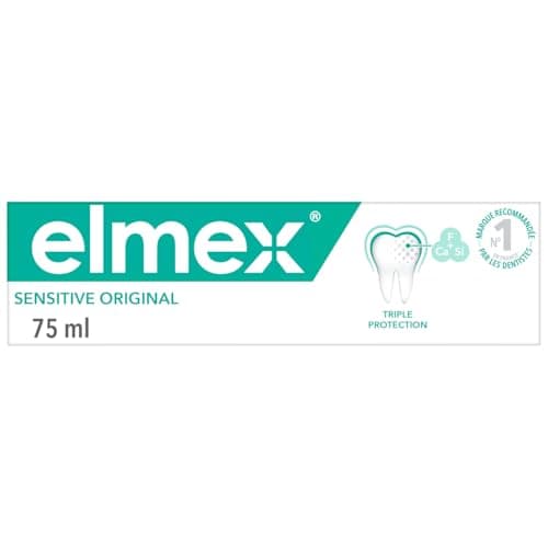 Elmex Original Sensitive Toothpaste 75ml, Sensitive Toothpaste, 24-Hour Protection with Fluoride to Strengthen Teeth, Helps Remove Plaque with Regular Brushing - Image 3
