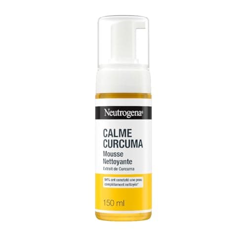 Neutrogena – Mousse Nettoyante Calme Curcuma (flacon-pompe de 150 ml) – Nettoyant visage à l'extrait de curcuma – 94% ont constaté une peau complètement nettoyée* - Image 3