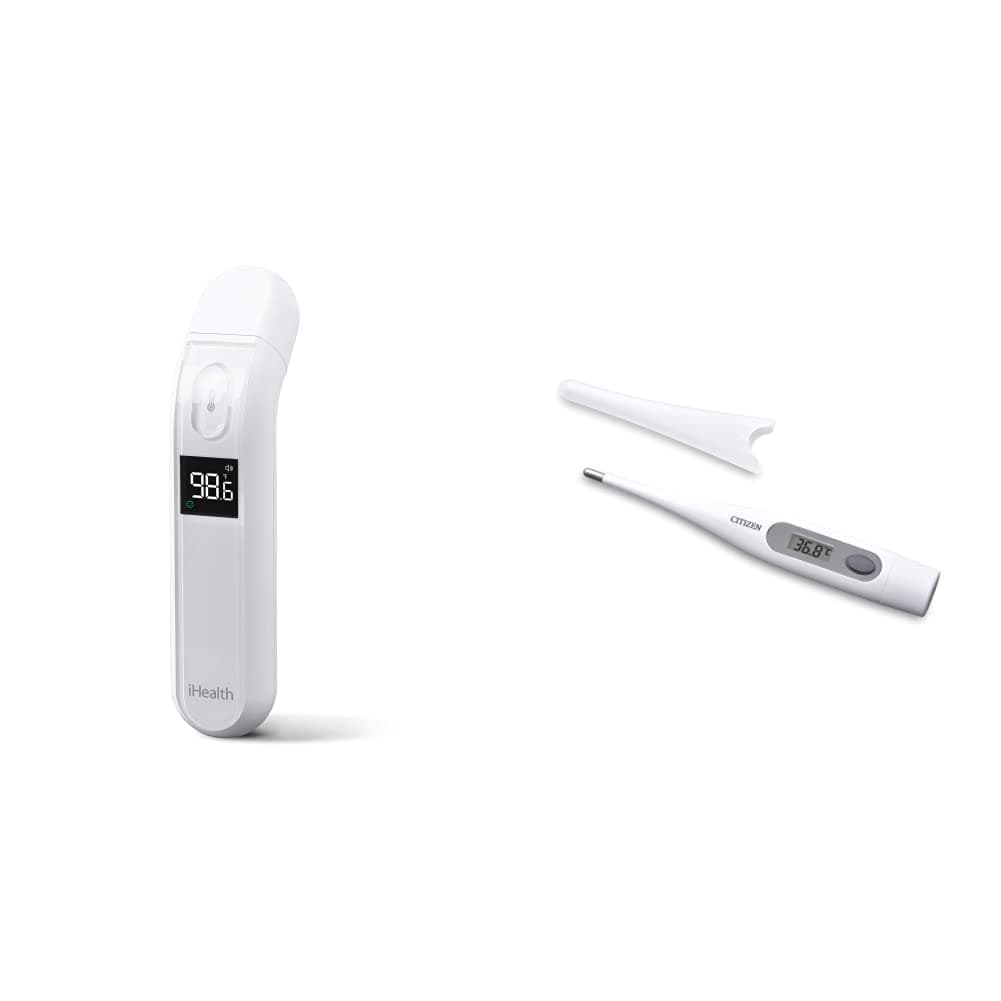 iHealth iHealth & Citizen CTA303 Adult Thermometer Antibacterial Medical Digital Water Resistant Thermometer with Fever Alarm - Image 9