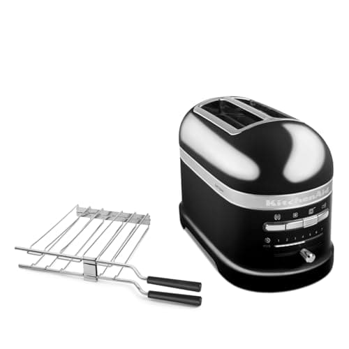 KitchenAid Artisan Toaster for 2 Slices - 7 Levels of Burning and Defrost Function - Vintage Design - 2 Wide Slots - Toaster with Sandwich Holder - Onyx Black - Image 8