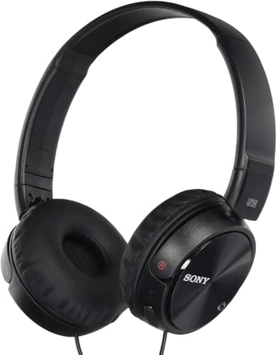 Sony MDR-ZX110NC Noise Cancelling Headphones with Neodymium Magnets and 30mm Speakers - Black (Renewed) - Image 5