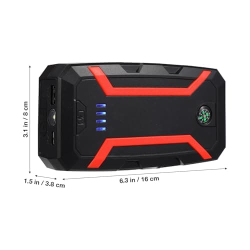 HEMOTON Démarreur de Batterie Portable pour Voiture Booster Urgence Automobile Chargeur de Batterie de Secours Compatible avec Moteurs Essence Jusqu - Image 3