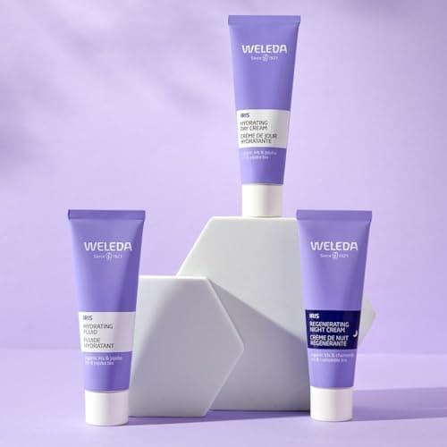 WELEDA - Crème de Jour hydratante réconfortante Iris - Peaux normales à sèches déshydratées - Texture riche hydratante - NATRUE - 30 ml - Image 8