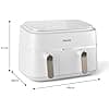 Philips Airfryer Series 3000 – Air Fryer Double Basket, 9L, RapidAir Technology, Up to 90% Less Fat, Energy Saving, HomeID Application, White (NA353/10) - Image 3