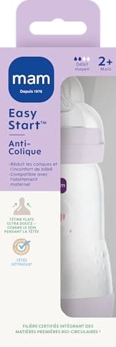MAM Easy Start/Anti-Colic Bottle - 260 ml - Lilac - Flow 2 Teat - Image 3