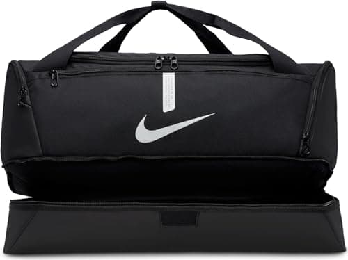 Nike, Academy Team, Football Duffel Bag Black/Black/White - Image 9
